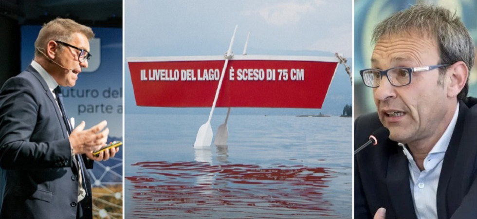Barca sospesa sull'acqua per la crisi climatica, il Garda e il Trentino diffidano la società